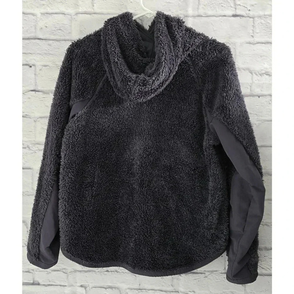 Women's Nike sherpa fleece pullover warm hoodie sweater size small. - Picture 6 of 11